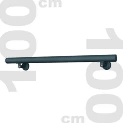 Kit Main Courante Rambarde Support Mural 100cm Anthracite Escaliers Poignée -Promos Matériel Boutique 8811731 3