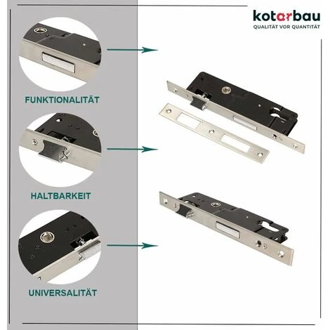 KOTARBAU Serrure à Mortaise 85 X 35 Mm Pour Cylindre Profilé Universel Droit Et Gauche 3 KOTARBAU Serrure à Mortaise 85 X 35 Mm Pour Cylindre Profilé Universel Droit Et Gauche – Image 3