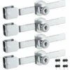 Lot De 4 Verrous De Porte Coulissante En Verre Avec Finition Chromée, Clés Identiques,petites,GU.B/bon Thsinde