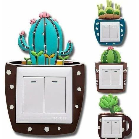 LTDSFHC 3D Stéréo Autocollant De Commutateur De Lumière 4pcs Interrupteur D'éclairage Autocollant Fluorescent Commutateur Chambre De Protection Autocollant 3D Auto Adhésif Surround Pour Décoration Amo 1 LTDSFHC 3D Stéréo Autocollant De Commutateur De Lumière 4pcs Interrupteur D'éclairage Autocollant Fluorescent Commutateur Chambre De Protection Autocollant 3D Auto Adhésif Surround Pour Décoration Amo