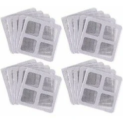 LTDSFHC 20 Pcs Réparation De Bandes Pour Fenêtres, Autocollant De Réparation De Maille D'écran De Porte, Auto-adhésif, Peut être Recadrée, Utilisé Pour Réparer Les Moustiquaires, Gaze (10×10cm)