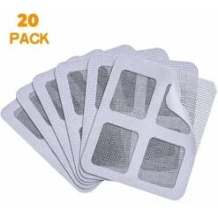 LTDSFHC 20 Pcs Réparation De Bandes Pour Fenêtres, Autocollant De Réparation De Maille D'écran De Porte, Auto-adhésif, Peut être Recadrée, Utilisé Pour Réparer Les Moustiquaires, Gaze (10×10cm) -Promos Matériel Boutique 88229421 3