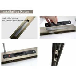 (Blanc) Coulissante Fenêtre Crochet Serrure Serrure De Porte Coulissante -Promos Matériel Boutique 88650540 4