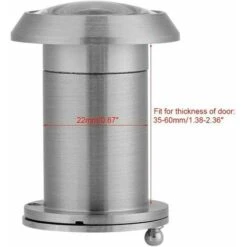 Visionneuse De Porte Judas Pour Porte D'entrée Sécurité Grand Angle De 220 Degrés Avec Cache De Protection De Haute Résistance(Brushed Silver) -Promos Matériel Boutique 88674773 3