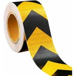 Autocollant Danger Arrow Ruban Réfléchissant Jaune Et Noir Bande Reflechissante Ruban De Signalisation Réflecteur Ruban Adhésif De Sécurité Conspicuity Ruban Davertissement