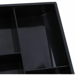 Tiroir-caisse Registre Insert Plateau Remplacement 4 Billets 3 Pièces Argent Bote De Rangement (Noir) -Promos Matériel Boutique 88734322 3