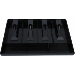 Tiroir-caisse Registre Insert Plateau Remplacement 4 Billets 3 Pièces Argent Bote De Rangement (Noir) -Promos Matériel Boutique 88734322 5
