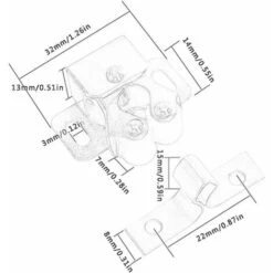 Ferrures De Quincaillerie Meubles Cabinet Attrape Butée De Porte Amortisseur Tampon Aimant Ferme-Serrure À Bille,Red Bronze -Promos Matériel Boutique 88919839 5