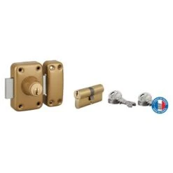 THIRARD - Lot Verrou Double Entrée Capital Cylindre 45mm + Cylindre HG 30x30mm, 6 Clés -Promos Matériel Boutique 8904715 5