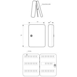 THIRARD - Armoire à Clé Kibox, Serrure à Cylindre, Capacité De 93 Clés -Promos Matériel Boutique 8904788 3