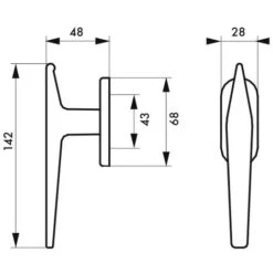 THIRARD - Bouton T Pour Fenêtre, Avec Vis De Pose, Couleur F2 5 THIRARD - Bouton T Pour Fenêtre, Avec Vis De Pose, Couleur F2 -Promos Matériel Boutique 8905144 3