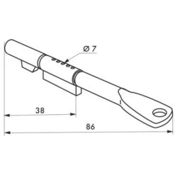 THIRARD - Clé De Blocage Pour Serrure Ø 7mm -Promos Matériel Boutique 8905276 3