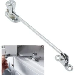 Entrebâilleurs Fenêtre Restricteur Verrou Sécurité - Réglable Ouverture, En Alliage De Zinc Et Acier, Pour Fenêtre Basculante/battante, Vers L'intérieur Ou L’extérieur, Pour Régler L'ouverture