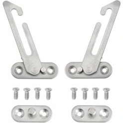 Lot De 2 Entrebâilleurs De Fenêtre UPVC En Acier Inoxydable 304 Avec Crochets Pour Fenêtre De Gauche Et De Droite