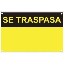 Se Traspasa (pvc 0.4mm) 35x45cm