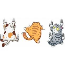 Autocollants De Voiture Chat Drôle, Dessin Animé 3D Animaux Chat Chaton Autocollants Bricolage Voiture Tuning Autocollants Chat Fenêtre Autocollants étanche PVC Chat Autocollants Chaton Stickers Murau