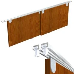 Système Coulissant SLID'UP 1900 Pour 2 Portes De Placard - Rail 1 M Aluminium - 6 Kg -Promos Matériel Boutique 8933735 4