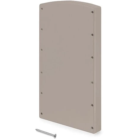 Emuca Accessoire Latéral Pour Penderie Rabattable Pour Armoire Hang, Peint Gris Pierre, Plastique, 1 Lot De 2 Unités 1 Emuca Accessoire Latéral Pour Penderie Rabattable Pour Armoire Hang, Peint Gris Pierre, Plastique, 1 Lot De 2 Unités