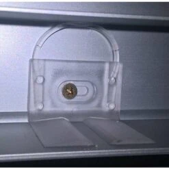 2x Arrêtoir En Plastique Transparent Pour Porte Coulissante Chariot Supérieur à Visser Rail Guide Haut Stop Positionneur Fixe Frein -Promos Matériel Boutique 89452445 3