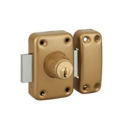 THIRARD - Verrou Simple Entrée Capital Pour Porte Intérieure, 3 Clés, Acier, époxy Or