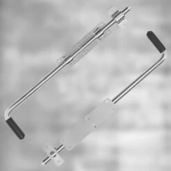 KOTARBAU Verrou à Coulisse Étroit Non Peint 420 Mm Verrou à Boulon Fermeture Pour Porte De Garage Avec Poignée En Caoutchouc -Promos Matériel Boutique 89692609 5