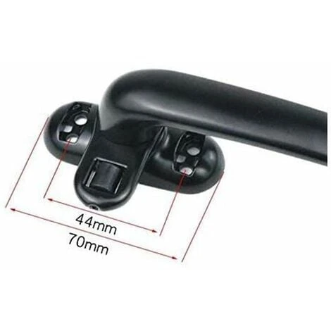 Poignée De Fenêtre Intérieure En Alliage D'aluminium Et Plastique - Poignée De Fenêtre Coulissante Intérieure Et Extérieure - Poignée De Porte Et De Fenêtre (ouverture Noire à Droite) 2 Poignée De Fenêtre Intérieure En Alliage D'aluminium Et Plastique - Poignée De Fenêtre Coulissante Intérieure Et Extérieure - Poignée De Porte Et De Fenêtre (ouverture Noire à Droite) – Image 2