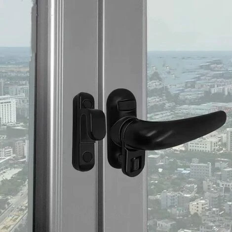 Poignée De Fenêtre Intérieure En Alliage D'aluminium Et Plastique - Poignée De Fenêtre Coulissante Intérieure Et Extérieure - Poignée De Porte Et De Fenêtre (ouverture Noire à Droite) 3 Poignée De Fenêtre Intérieure En Alliage D'aluminium Et Plastique - Poignée De Fenêtre Coulissante Intérieure Et Extérieure - Poignée De Porte Et De Fenêtre (ouverture Noire à Droite) – Image 3