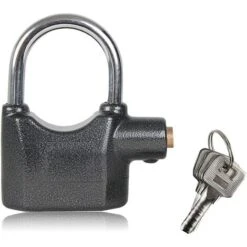 Cadenas Alarme De Sécurité - 80 Mm - 120 Db - 3 Clés