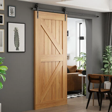 Garniture De Porte Coulissante Ferrure Pour Système Pour Portes Coulissantes Avec Rail De Roulement Ensemble Complet 366cm HENGMEI 5 Garniture De Porte Coulissante Ferrure Pour Système Pour Portes Coulissantes Avec Rail De Roulement Ensemble Complet 366cm HENGMEI – Image 5