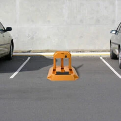 Barrière De Parking Verrouillage De Stationnement Pliable Avec 3 Clés Anse De Stationnement En Acier Robuste Support De Stationnement Stable HENGMEI -Promos Matériel Boutique 90040650 5