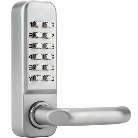 Lune-Serrure à Code Mécanique étanche, Combinaison De Code à 1 à 11 Chiffres Mot De Passe De Sécurité Serrure Codée Serrure De Porte à Combinaison Mécanique Sans Clé Pour Porte De Bureau En Bois 1 Lune-Serrure à Code Mécanique étanche, Combinaison De Code à 1 à 11 Chiffres Mot De Passe De Sécurité Serrure Codée Serrure De Porte à Combinaison Mécanique Sans Clé Pour Porte De Bureau En Bois