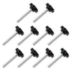 10-Pack M6x30mm Vis De Pouce, étoile En Plastique Moletées Bouton De Serrage à Vis Thumbscrew