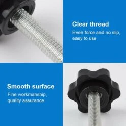 10-Pack M6x30mm Vis De Pouce, étoile En Plastique Moletées Bouton De Serrage à Vis Thumbscrew -Promos Matériel Boutique 90206193 3