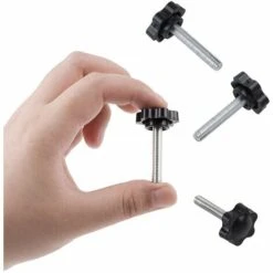 10-Pack M6x30mm Vis De Pouce, étoile En Plastique Moletées Bouton De Serrage à Vis Thumbscrew -Promos Matériel Boutique 90206193 5
