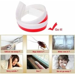 Liquidation totale Calfeutrer Bas De Porte, Bande D'Etanchéité En Silicone Souple, Anti Bruit Isolement Du Bruit, Anti Souris Cafard Imperméable à L'Eau - Blanc 9 Liquidation totale Calfeutrer Bas De Porte, Bande D'Etanchéité En Silicone Souple, Anti Bruit Isolement Du Bruit, Anti Souris Cafard Imperméable à L'Eau - Blanc -Promos Matériel Boutique 90404213 5