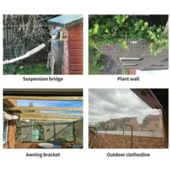 30m Corde En Acier Inoxydable à Suspendre Kit,2mm Câble En Acier Inoxydable Revêtu Avec Tendeur Et Crochets,pour Suspension Lumineuse,plante Grimpante,corde A Linge,rideau Pergola,rambarde. -Promos Matériel Boutique 90519650 5