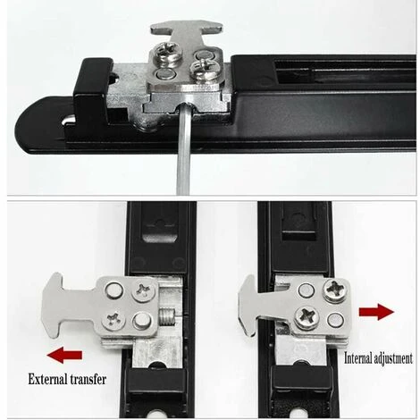Verrou Baie Coulissante Fermeture - Serrure De Crochet De Fenêtre De Porte Mobile Moderne Simple Face De Verrouillage Pour La Maison Serrure Porte Baie Vitree Porte Coulissante Fermeture,2Pcs 2 Verrou Baie Coulissante Fermeture - Serrure De Crochet De Fenêtre De Porte Mobile Moderne Simple Face De Verrouillage Pour La Maison Serrure Porte Baie Vitree Porte Coulissante Fermeture,2Pcs – Image 2
