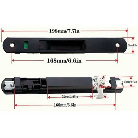 Verrou Baie Coulissante Fermeture - Serrure De Crochet De Fenêtre De Porte Mobile Moderne Simple Face De Verrouillage Pour La Maison Serrure Porte Baie Vitree Porte Coulissante Fermeture,2Pcs 4 Verrou Baie Coulissante Fermeture - Serrure De Crochet De Fenêtre De Porte Mobile Moderne Simple Face De Verrouillage Pour La Maison Serrure Porte Baie Vitree Porte Coulissante Fermeture,2Pcs – Image 4