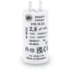 Condensateur DUCATI 2,5 UF Pour Moteur Volet Roulant SOMFY