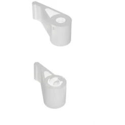 Lot De 2 Embouts Court D'Espagnolette Blanche En Composite Blanc à Visser