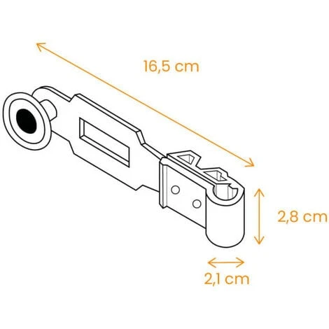Poignée Pour Espagnolette Blanche Sur Panneton Composite Gamme Standard 2 Poignée Pour Espagnolette Blanche Sur Panneton Composite Gamme Standard – Image 2