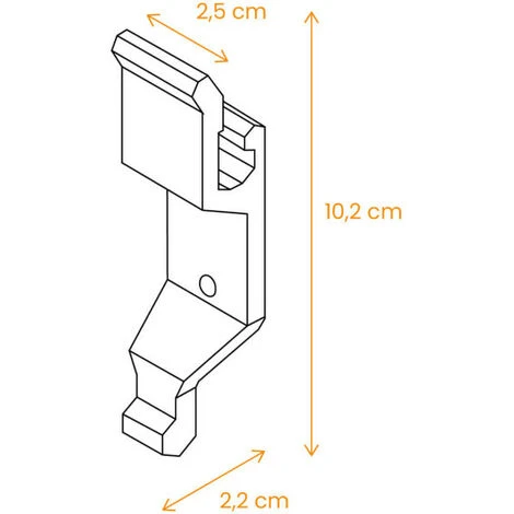 Accessoires Support Composite De Poignée Noire Espagnolette Gamme Standard 2 Accessoires Support Composite De Poignée Noire Espagnolette Gamme Standard – Image 2
