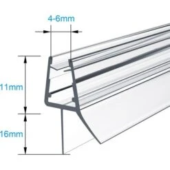 Heilmetz Joint De Douche 60cm Joint De Remplacement Porte De Douche Pour Verre épaisseur 4-6mm Joint De Porte De Douche Déflecteur D'eau Ou Joint De Cabine De Douche TYP3 9 Heilmetz Joint De Douche 60cm Joint De Remplacement Porte De Douche Pour Verre épaisseur 4-6mm Joint De Porte De Douche Déflecteur D'eau Ou Joint De Cabine De Douche TYP3 -Promos Matériel Boutique 91075447 5
