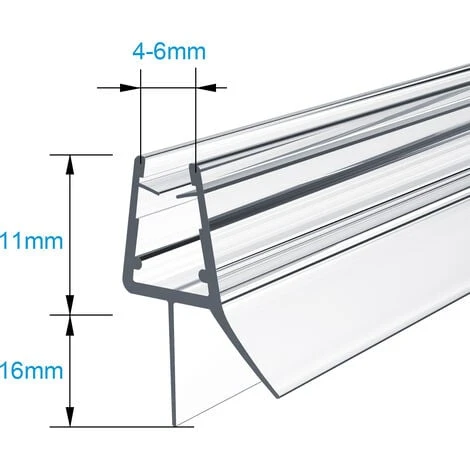 Heilmetz Joint De Douche 60cm Joint De Remplacement Porte De Douche Pour Verre épaisseur 4-6mm Joint De Porte De Douche Déflecteur D'eau Ou Joint De Cabine De Douche TYP3 5 Heilmetz Joint De Douche 60cm Joint De Remplacement Porte De Douche Pour Verre épaisseur 4-6mm Joint De Porte De Douche Déflecteur D'eau Ou Joint De Cabine De Douche TYP3 – Image 5