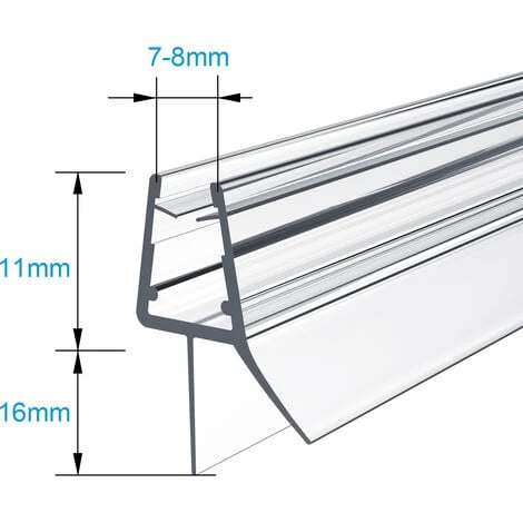 Heilmetz Joint De Douche 60cm Joint De Remplacement Porte De Douche Pour Verre épaisseur 7-8mm Joint De Porte De Douche Déflecteur D'eau Ou Joint De Cabine De Douche TYP3 5 Heilmetz Joint De Douche 60cm Joint De Remplacement Porte De Douche Pour Verre épaisseur 7-8mm Joint De Porte De Douche Déflecteur D'eau Ou Joint De Cabine De Douche TYP3 – Image 5