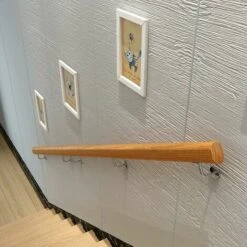 Mains Courantes En Bois Antidérapantes, Tiges De Support De Couloir De Main Courante Antidérapantes Pour Loft Intérieur, 2 Supports En Acier Inoxydable (Taille : 30 Cm , K8JNJMx6 -Promos Matériel Boutique 91092150 3