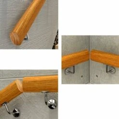 Mains Courantes En Bois Antidérapantes, Tiges De Support De Couloir De Main Courante Antidérapantes Pour Loft Intérieur, 2 Supports En Acier Inoxydable (Taille : 30 Cm , K8JNJMx6 -Promos Matériel Boutique 91092150 5