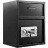 VEVOR Coffre-Fort Avec Fente De Depot Antivol, Coffre-Fort De Securite Electronique En Acier Au Carbone, Coffre-Fort De Depot Ignifuge 2 Cles 2 Kits De Codes, Coffre-Fort Numerique LCD Document Arme
