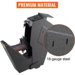 VEVOR Coffre-Fort De Pistolet DeEmpreinte Digitale En Acier, Coffre-Fort Pour Armes A Feu Biometrique Avec 2 Cles, Petit Coffre-Fort Pour Pistolet Doublure En Mousse Usage Domestique -Promos Matériel Boutique 91413390 3