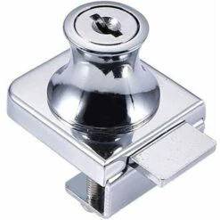 Serrure De Porte En Verre ,Serrure En Acier Chromé,écran En Verre De Verrouillage Pour La Porte En Verre De 5-8mm